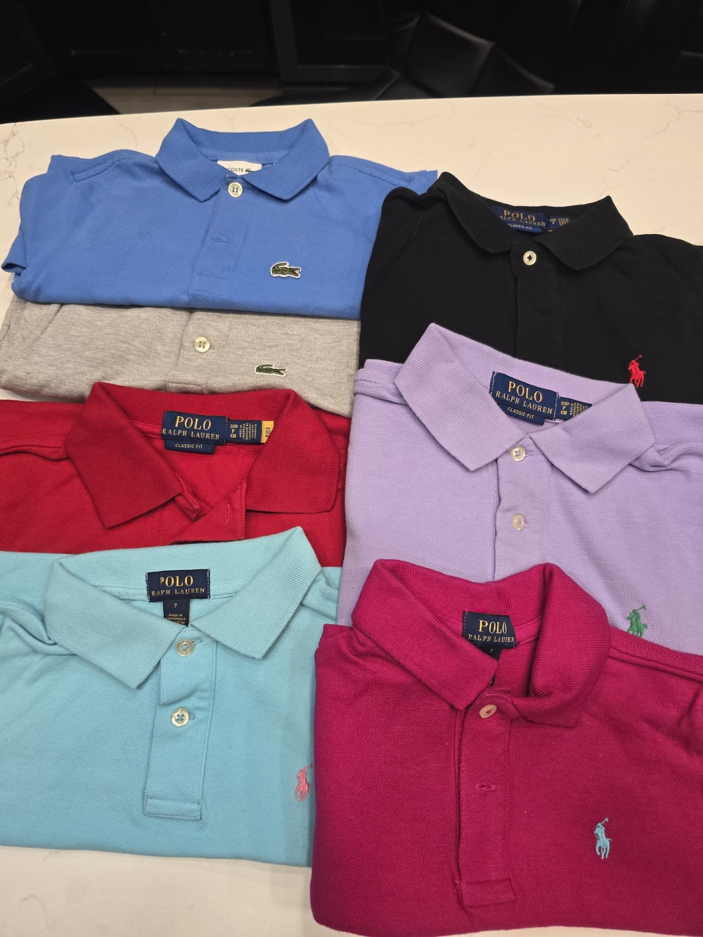 Boys Polo And Lacoste Shirts Lot